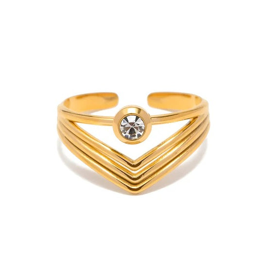 GOLDEN HEART RING
