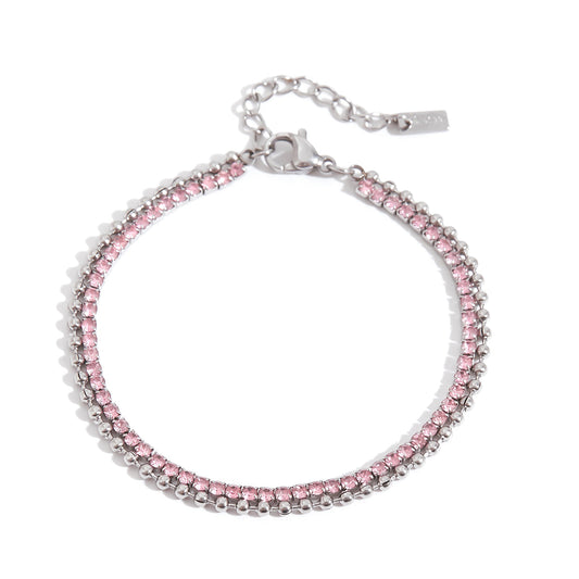 PINK TENNIS BRACELET