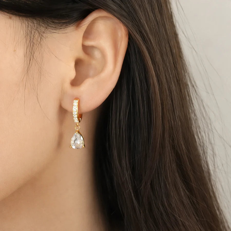 AURELIA CRYSTAL HOOPS